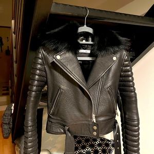The Arrivals biker leather jacket